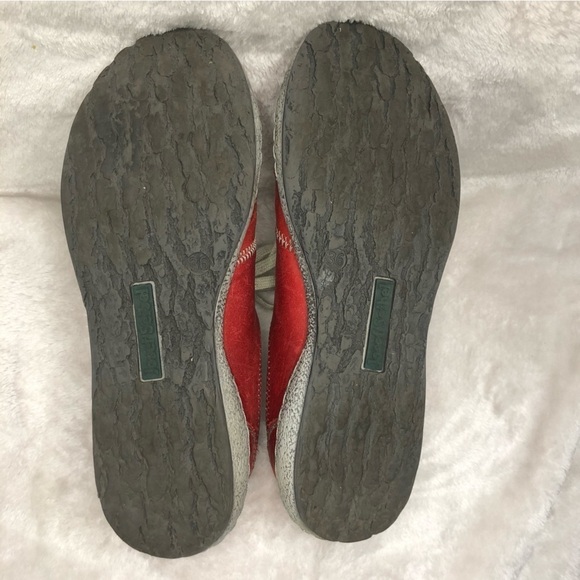 Josef Seibel Red Leather Lace Up Walking Shoes/Sneakers Size 36 (5.5) - Picture 7 of 10